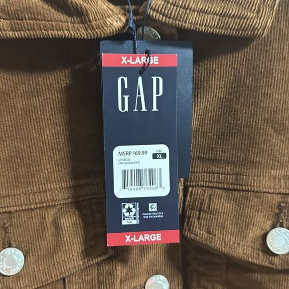 NWT Gap Emperador brown corduroy jacket, MSRP $69.99 - Picture 4 of 10